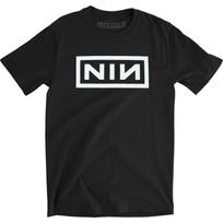 Men's Nine Inch Nails Classic Logo Slim Fit T-shirt Small Black XL