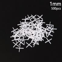 500Pcs 1/1.5/2/2.5/3/5MM Ceramic Tiler Spacer Cross Plastic Tile Plumber Reuseable Leveling System Construction Tools
