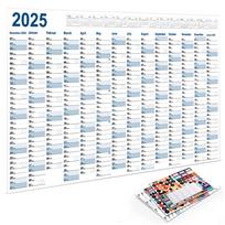 Agenda Schedule 2025 Wall Calendar Planner 365 Days Plan Check List Sheet  Student Style D