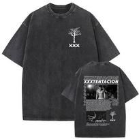 Vintage Washed XXXTentacion Album 2026 Merch T Shirt Men's Rap Gothic Hip Hop Short Sleeve T-shirts Unisex Punk Clothing T-shirt S įvairiaspalvis