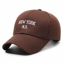 Spring Autumn Outdoor 100% Cotton Twill 6 Panel Adjustable Breathable Waterproof Metal Buckle NEW YORK NY Letter Curved Sporty Adjustable from 56 to 60 cm