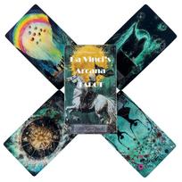 Da Vinčio Arkana Tarot Kortos - 10,3*6 cm 78 vnt. Mistinio meno Tarot Kortos Intuityviems Skaitymams Žaidimo Kortos