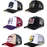 High Version 100% Cotton 6-Panel Mesh Puff Breathable Waterproof Cartoon Unisex Baseball Cap Fashion Hip Hop Wholesale balta