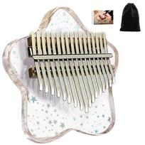 Kalimba 17 21 Key Thumb Piano Crystal Acrylic Kalimba Portable Cute Instrument Finger Piano For Beginners Exquisite Gift