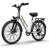 URLIFE E26 E-dviratis Kalnų Sniego Elektrinis Dviratis 36V 13Ah Baterija 350W Variklis Elektrinis Dviratis 26 Colių Visureigio Padanga Elektrinis Dviratis balta