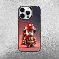F-Fireman F-Firefighter-ES Phone Case For iPhone 17,16,Pro,Max,e,15,14,Plus,13,12,Mini,11, Matte Colored Silver Luxury Cover iPhone14promax