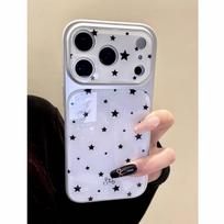 Ins black star for iPhone17promax Apple 16/15/14 Pro phone case becomes a woman in seconds Apple 13