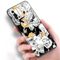 Anime Jujutsu Kaisen Ryomen Sukuna telefono dėklas, skirtas Xiaomi Redmi Note 11 10 9 8 Pro 11T 10T 10S 9S 8T 9 9A 9C 9T Juodas minkštas dangtelis Redmi 8
