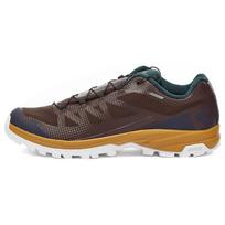 Salomon Outpath GTX Slip Resistant Shock Absorbing Durable Low Top Outdoor Shoes Men Shoes Brown Yellow 5741278431050 40