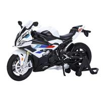 1/12 BMW RRS1000 Lydinio Diecast Motociklo Modelis Kolekcionuoti Pomėgiai Simuliacinis Lenktynių Modelis Super Sporto Miniatiūrų Kolekcija Dovanos balta