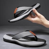 High Quality Brand Fashion Men Flip Flops Summer Beach Flip Flops Men Casual Breathable Thicken Beach Men Slippers Outdoor 41 brown