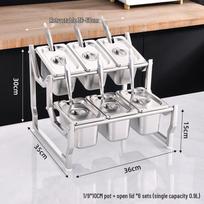 Handun Stainless Steel Double-Layer Gastronorm Pan Rack Set