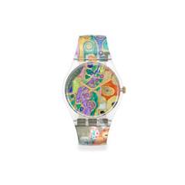 SWATCH Unisex 34mm Purple Watch GZ349 GZ349 Saffron