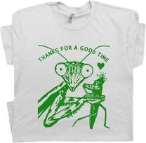 Praying Mantis Shirt Funny Insect Graphic Tee Cute Bug Breakup Quote Shirt M