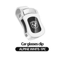 YIH4  For Abarth Car Styling Sun Visor Glasses Box Sunglasses Clip Card Ticket Holder Accessories FIAT 500 Tipo FR Panda Argo Freemont