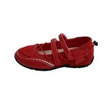 Hazy Ballet~ Velcro Flat Mary Jane Women's Shoes New Fashion Versatile Casual Lightweight Forrest Gump Shoes 35 raudona