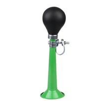 Classic Bicycle Universal Air Horn Metal Plating 7 Inch Horn Straight Silicone Press Horn Mountain Bike Bell Bicycle Accessories žalia