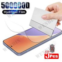5Pcs Hydrogel Film For Xiaomi 15 Pro Ultra Lite Full Cover Screen Protector For Xiaomi 15T 14T 13T Pro Xiaomi 14 Ultra skaidri