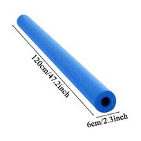 Noodles Pool Foam Water Noodles for Pool 1.2m Long Hollow Soft Buoyancy Stick for Beach River Relaxation Water Game Backyard mėlyna