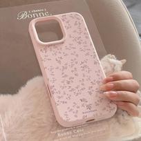 Pink rose for Apple 16 mobile phone case 15promax small fresh iphone17 sweet 13 silicone 11 17promax