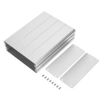 Durable 45x122x160mm Aluminum Box Silver Cooling Design Aluminum Project Box Aluminum Alloy Aluminum Shell Circuit Board Housing
