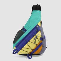 Contrast Chest Bag Large Capacity Lightweight Crossbody Bag žalia