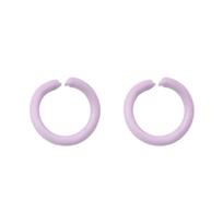 50 vnt. Geležies purškiamas dažytas atidarymo žiedas, skirtas „pasidaryk pats“ karolių apyrankėms papuošalams gaminti amatų priedams 8mm 10pcs violetinė