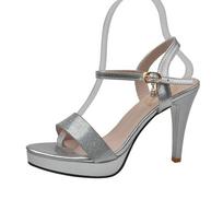 Fashion Summer New Open-toed Women's Shoes Waterproof Platform High Heels Women's Stiletto One-line Buckle Sandals 35 sidabras