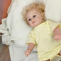 50cm Lovely New Reborn Maddie Girl Doll with Rooted Blonde hair Soft Cuddle Body Toys 50cm