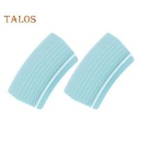 1 Pair Oven Mitts Silicone Pot Holders Heat Resistant Cooking Pinch Mitts Potholder for Cast Iron Pots Frying Pans Kitchen Accessories mėlyna