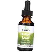 Mullein Leaf Liquid Extract, Alcohol and Sugar Free, Swanson 29ml (71280176) 29ml
