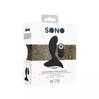 Sono by Shots SONO No.79 Rechargeable Silicone Massager with Remote, Black
