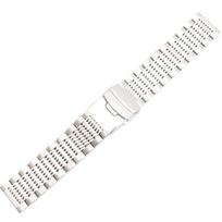 Nerūdijančio plieno apyrankė vyriška laikrodžių apyrankė tvirta metalinė laikrodžio apyrankė 20mm 22mm 316l nerūdijančio plieno apyrankės saugos sagtis 20mm