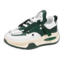 2025 Men's casual sports shoes thick sole increase non-slip breathable comfortable fashion vulcanized men's shoes large size 39 žalia