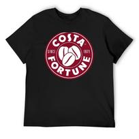 Costa Coffee Parody - Costa Fortune T-Shirt funny costumes anime shirt T-shirts oversize man clothes mens big and tall t shirts S juoda