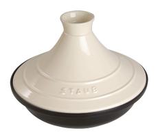 Staub Tagine with Induction Compatible Japanese Specialty  Ivory Pot, 20cm  Handles, Enamel, [Official Product] 40509-394 dramblio kaulas