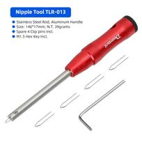 Bicycle Spoke Nipple Wrench Removal Spanner Anti-corrosion Mountain Bike Nipple Spoke Insertion Tool With Hanging Holes red #1