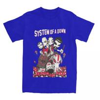 System Of A Down Animacinis Marškinėliai Sunkiojo Metalo Mados Marškinėliai Trumpomis Rankovėmis Gatvės Stiliaus Viršutiniai Drabužiai Vasaros Trumpomis Rankovėmis Didelio Dydžio Laisvi S