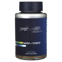 ProHealth Ilgaamžiškumas, NADH + Kofermentas Q10, 60 kapsulių
