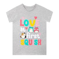 Squishmallows Top T-Shirt Short Sleeve T-Shirt Tee Kids Girls 5-13 Years Grey 110
