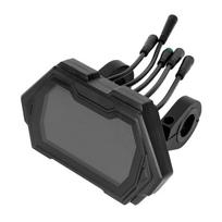 Ryškus LCD ekrano skydelis Atsparus smūgiams paspirtuko ekrano blokas Lengvai tvirtinamas E-paspirtuko spidometras Tinka KukirinG3Pro 1 black