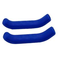 2Pcs MTB Bike Folding Bicycle Silicone Cover Handle Protective Cases Brake Lever mėlyna