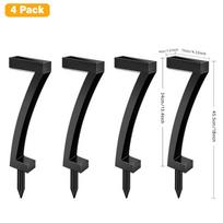 4/6/8Pcs Solar Lights 7-Shape for Garden Lawn IP65 Waterproof Pathway Landscape Lighting 6 LED Auto Dusk to Dawn Solar Ground Light 4PCS