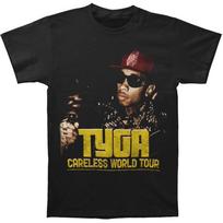 Men's Tyga Careless World 2012 Tour T-shirt Small Black L