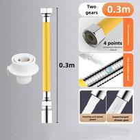 2 Mode Faucet Extension Extender Adjust Stainless Steel Water Tap Pipe Tube Free Bending Splashproof 360 Degree Extension Tube