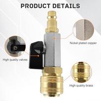 1/4Inch Compressed Air Shut-Off Valve Compressors & Compressed Air Quick Connector Compressed Air Shut-Off Valve China Mainland