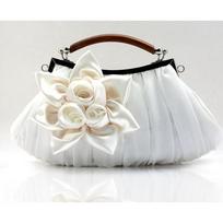 Princess Sweet Satin Flower Banquet Bag Tote Bag Bridal Bag Dress Bag Cheongsam Women's Bag Hand Bag balta