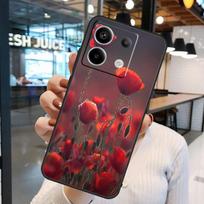 Red Corn Poppy Flower Case For Xiaomi Redmi Note 14 Pro 10 11 12 13 15 Pro Plus Redmi 15 10C 12C 13C 14C 15C Cover Redmi Note 11 Pro