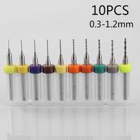 Professional Grade 10pcs Set of Drill Bits for SMT and Composite Board