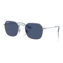 RayBan Metal Square Sunglasses Unisex Silver 49 sidabras